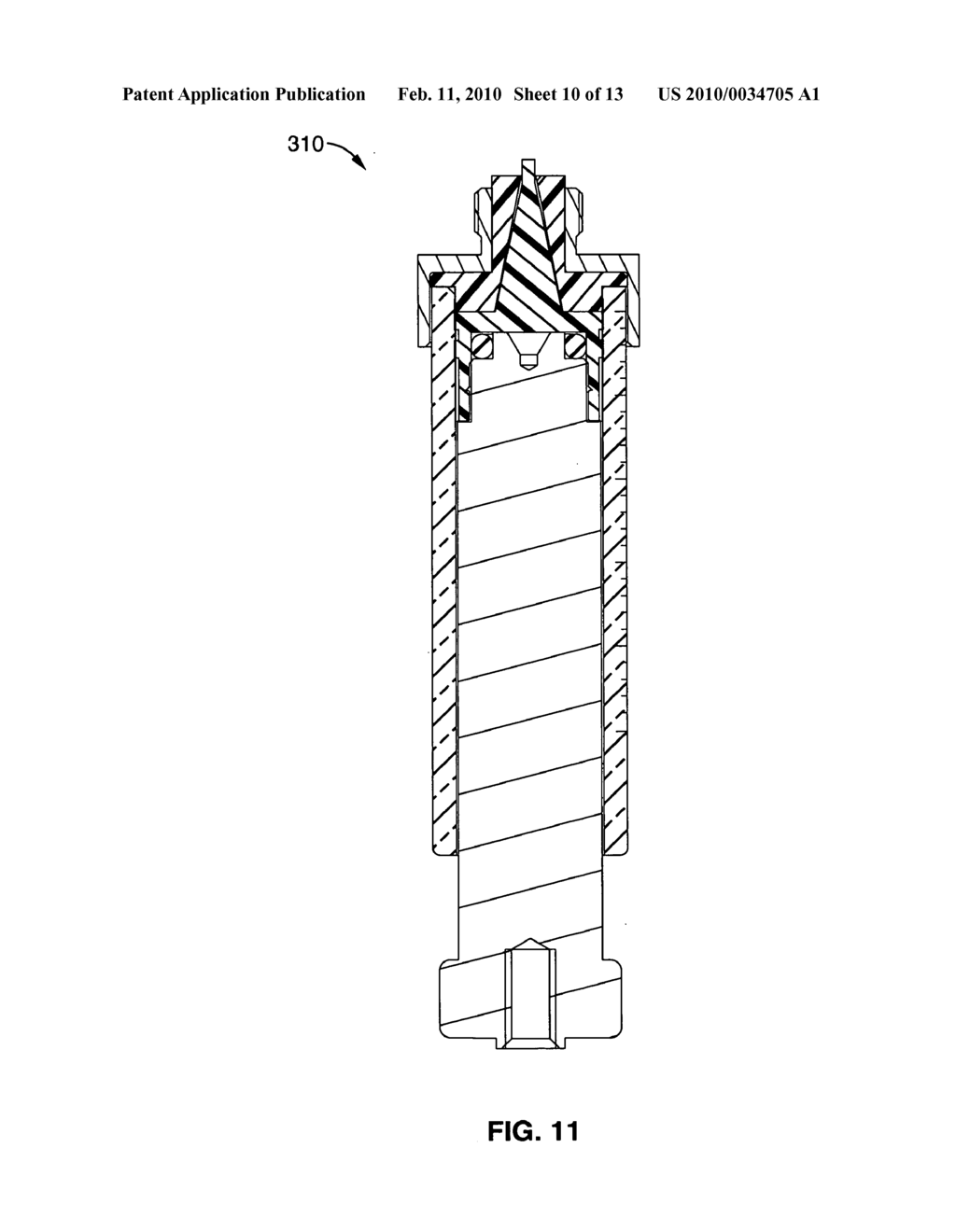 Negative dead volume syringe - diagram, schematic, and image 11