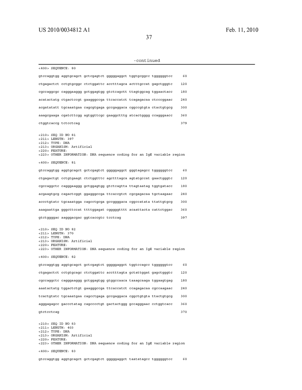 Antibodies Specific for BET V1 and Use Thereof in the Prevention and Treatment of BET V1- Induced Diseases - diagram, schematic, and image 77