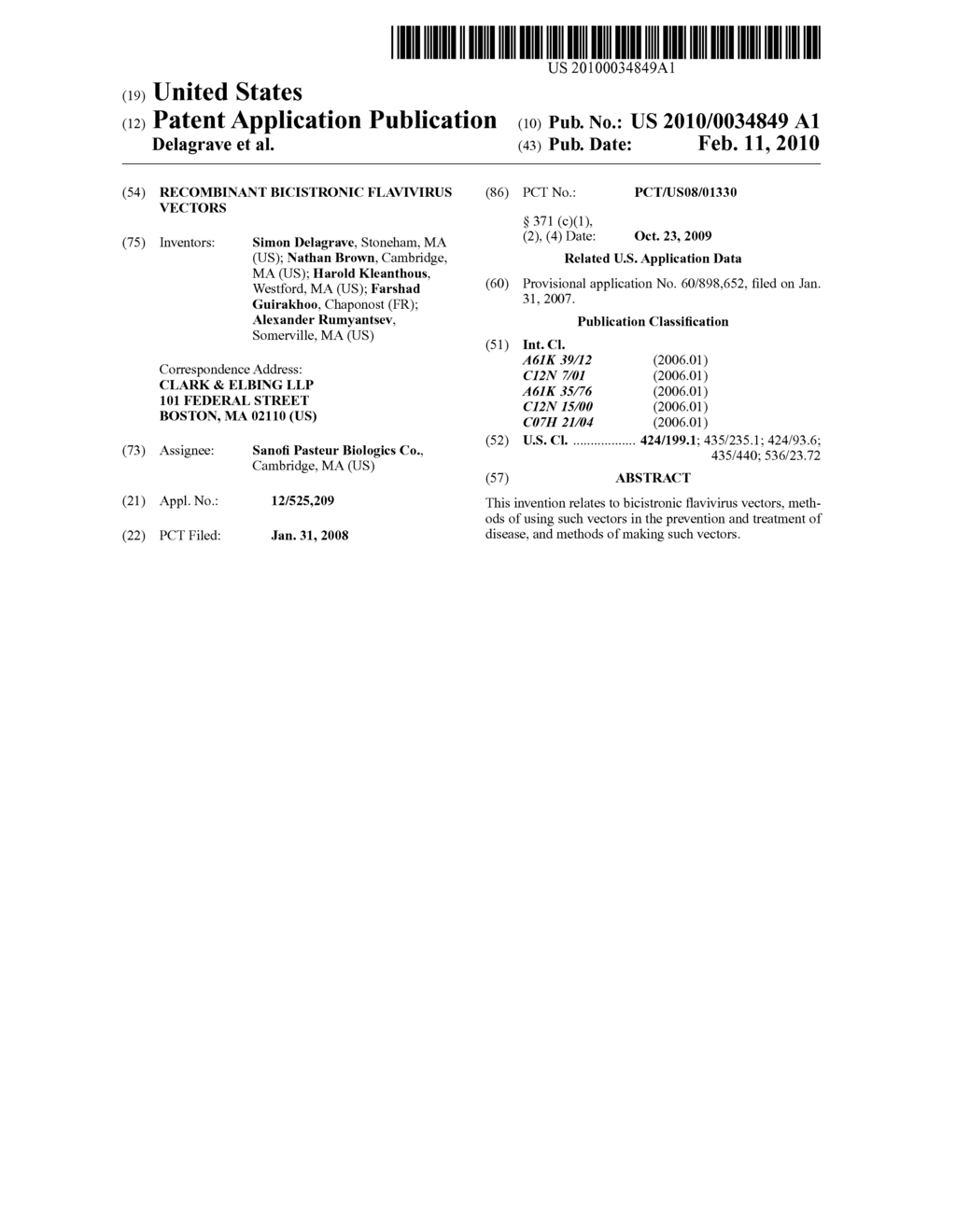 Recombinant Bicistronic Flavivirus Vectors - diagram, schematic, and image 01