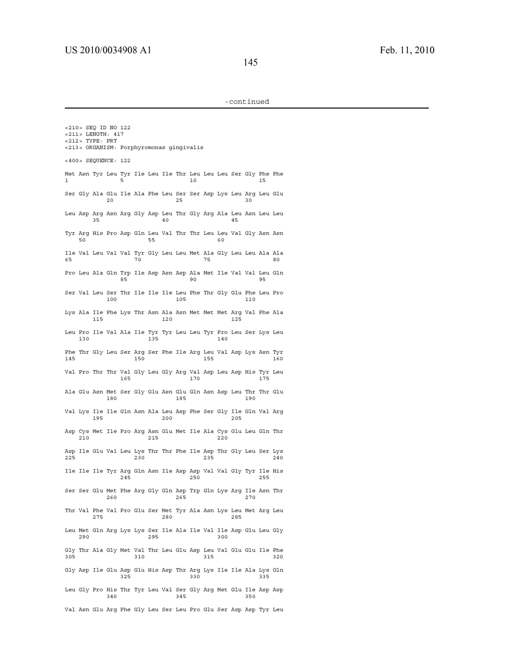 Porphyromonas gingivalis polypeptides and nucleotides - diagram, schematic, and image 146