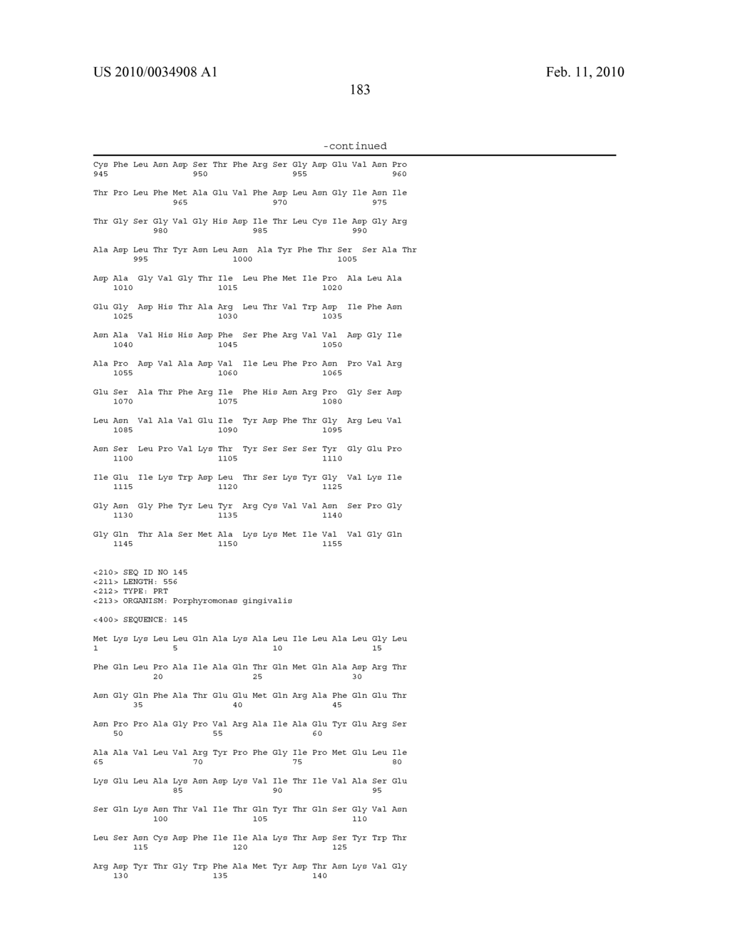 Porphyromonas gingivalis polypeptides and nucleotides - diagram, schematic, and image 184