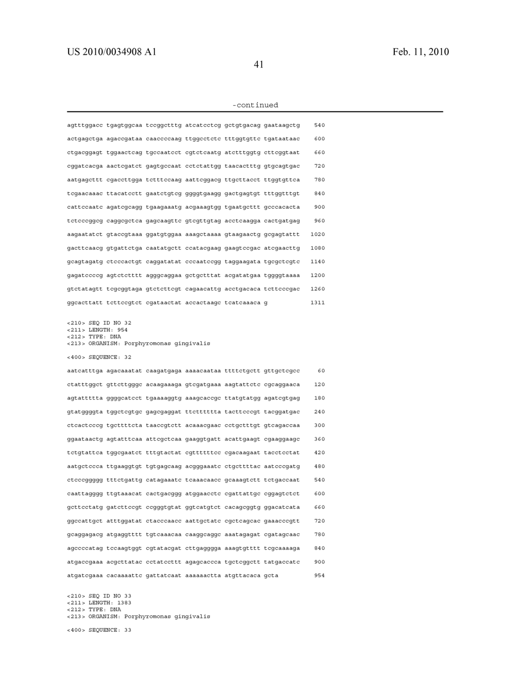 Porphyromonas gingivalis polypeptides and nucleotides - diagram, schematic, and image 42