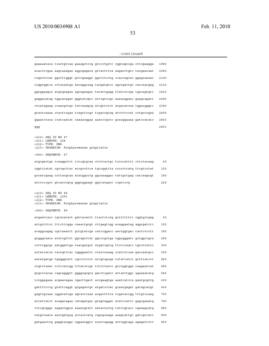 Porphyromonas gingivalis polypeptides and nucleotides - diagram, schematic, and image 54