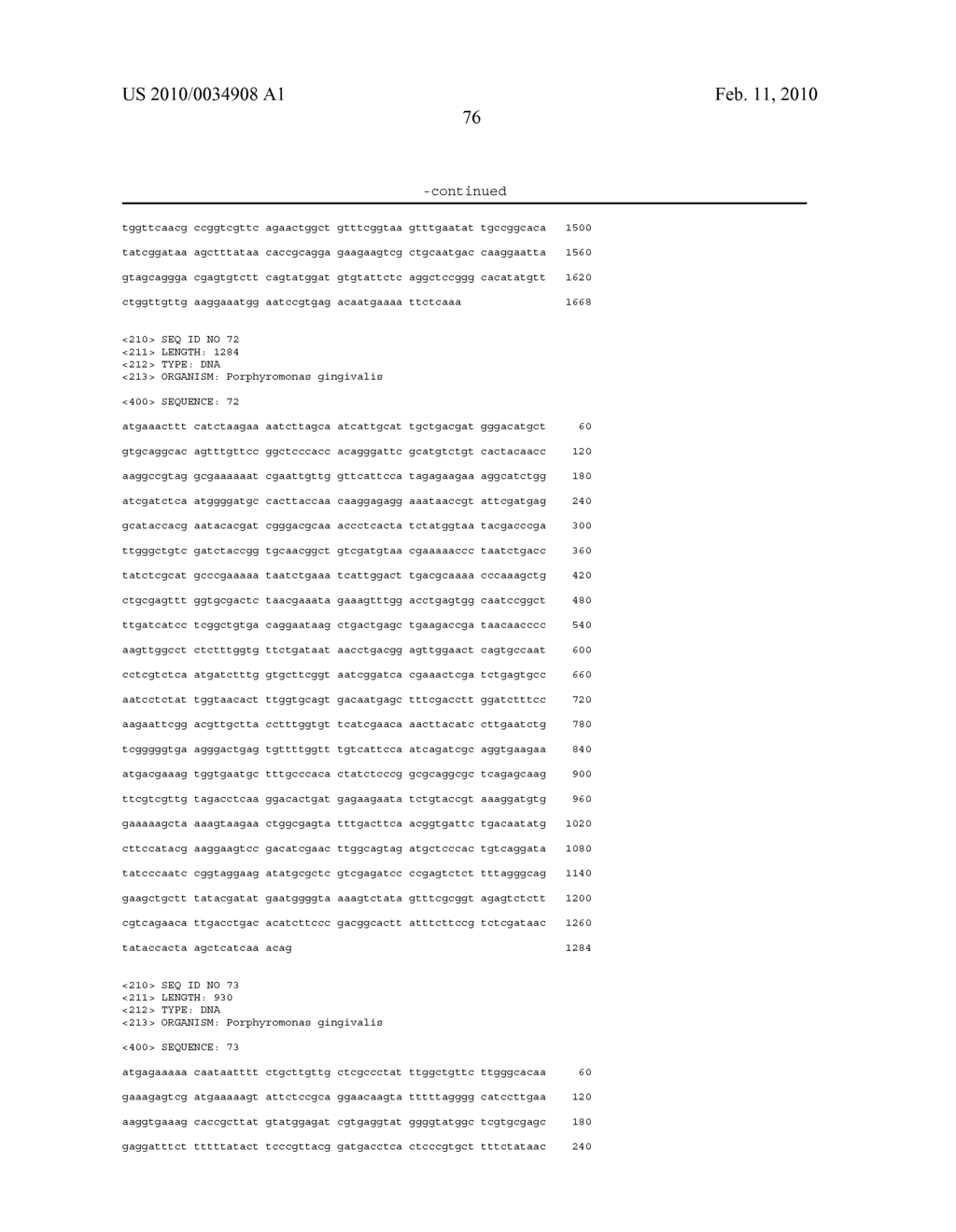 Porphyromonas gingivalis polypeptides and nucleotides - diagram, schematic, and image 77