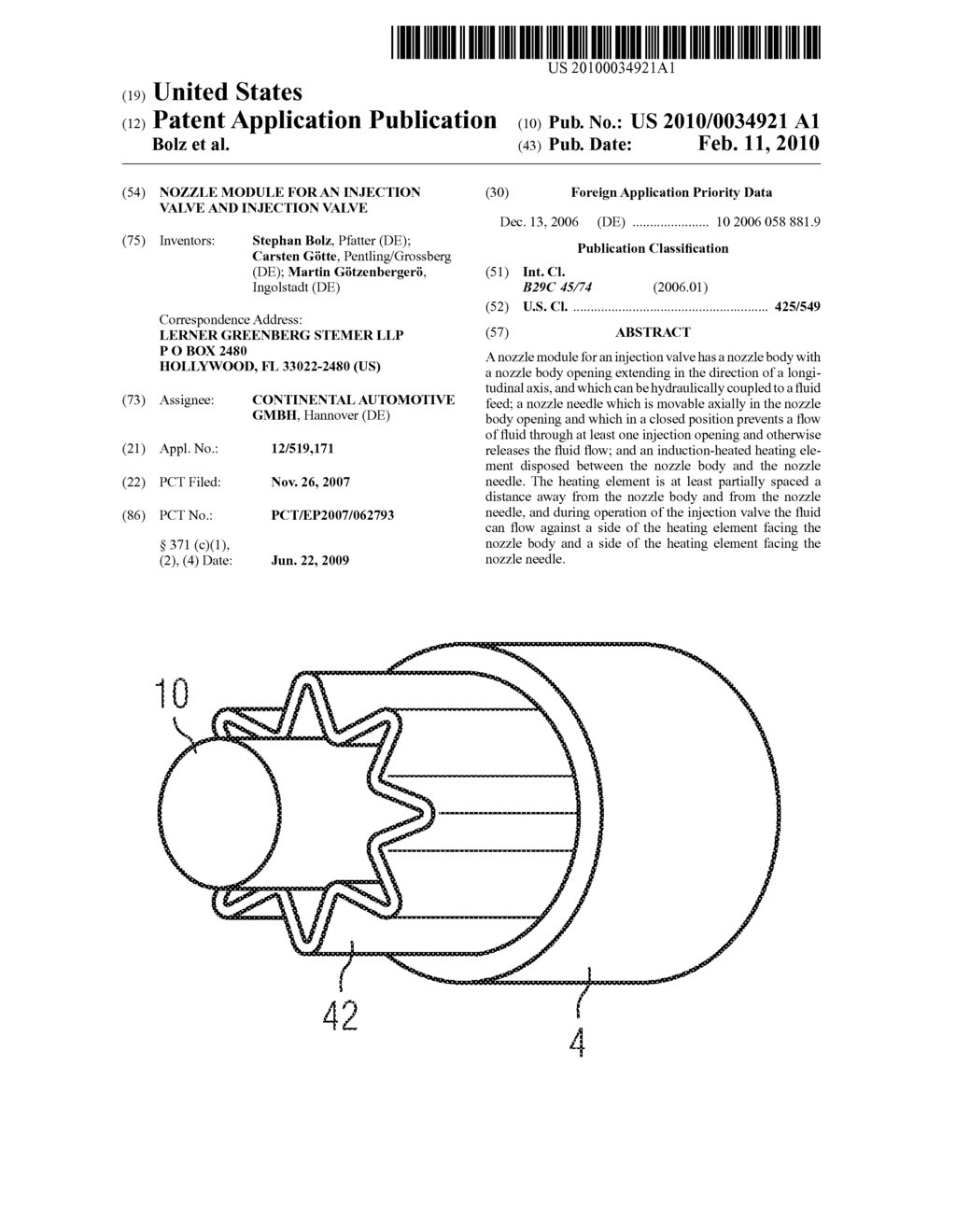 NOZZLE MODULE FOR AN INJECTION VALVE AND INJECTION VALVE - diagram, schematic, and image 01