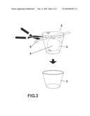 System for the Individual Packaging of Peaches and Other Fruits and Vegetables Having A Suitable Shape diagram and image