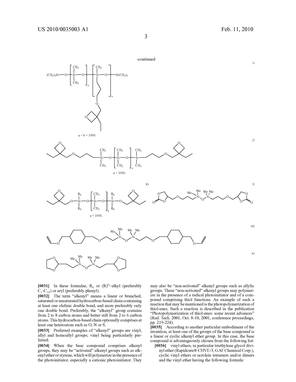 COMPOSITIONS POLYMERIZABLE/CROSSLINKABLE BY CATIONIC/RADICAL IRRADIATION - diagram, schematic, and image 04