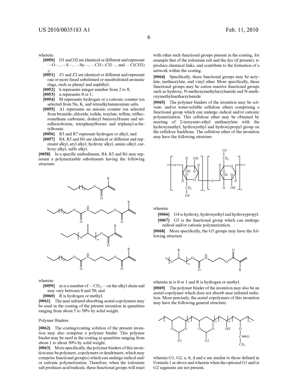 MATERIALS FOR LITHOGRAPHIC PLATES COATINGS, LITHOGRAPHIC PLATES AND COATINGS CONTAINING SAME, METHODS OF PREPARATION AND USE - diagram, schematic, and image 32