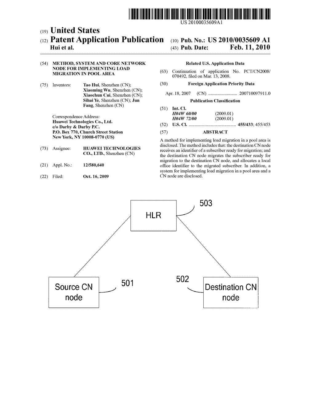 METHOD, SYSTEM AND CORE NETWORK NODE FOR IMPLEMENTING LOAD MIGRATION IN POOL AREA - diagram, schematic, and image 01