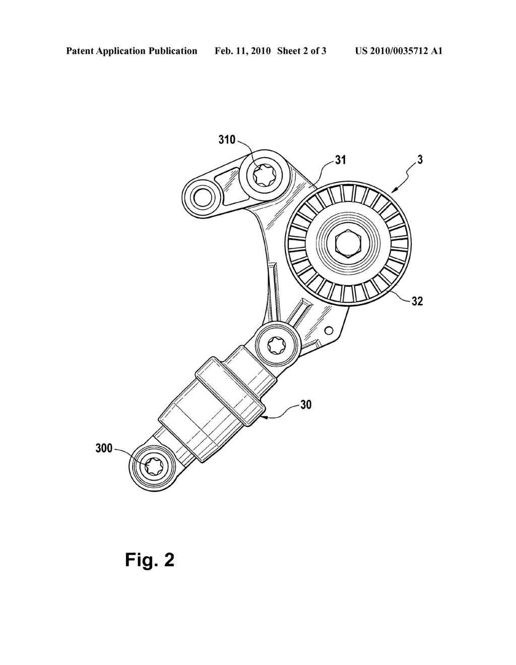 ATTACHMENT ARRANGEMENT FOR A TRACTION MECHANISM TENSIONER - diagram, schematic, and image 03