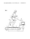 Gait analysis apparatus and method using a treadmill diagram and image