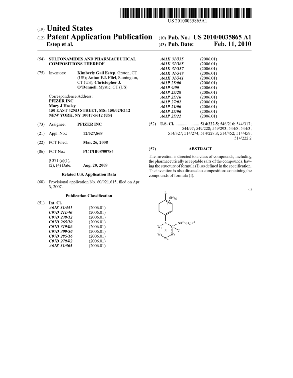 Sulfonamides and Pharmaceutical Compositions Thereof - diagram, schematic, and image 01