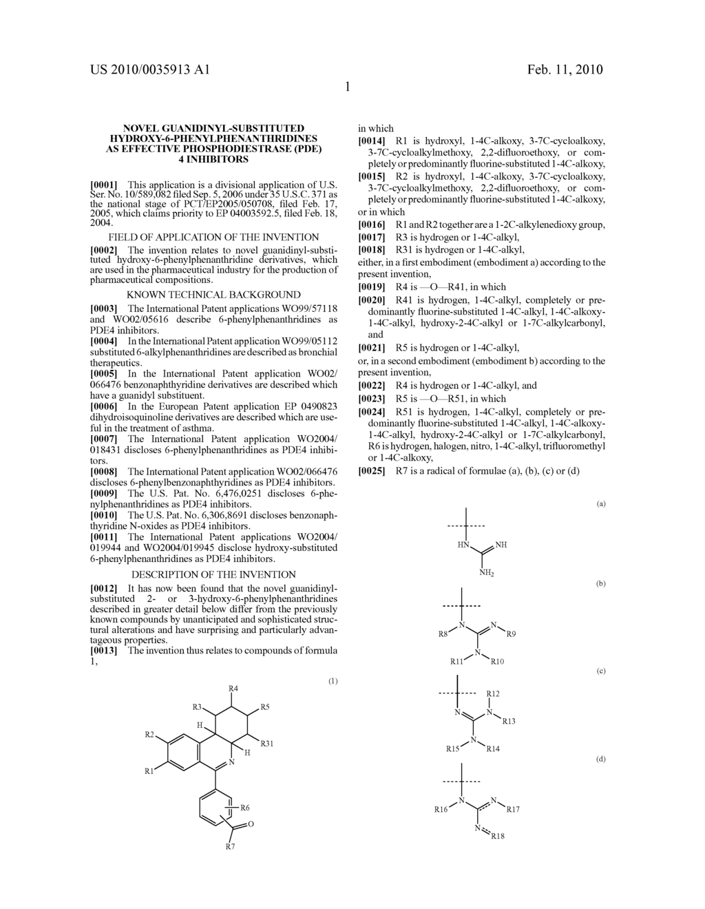 Novel guanidinyl-substituted hydroxy-6-phenylphenanthridines as effective phosphodiestrase (PDE) 4 inhibitors - diagram, schematic, and image 02