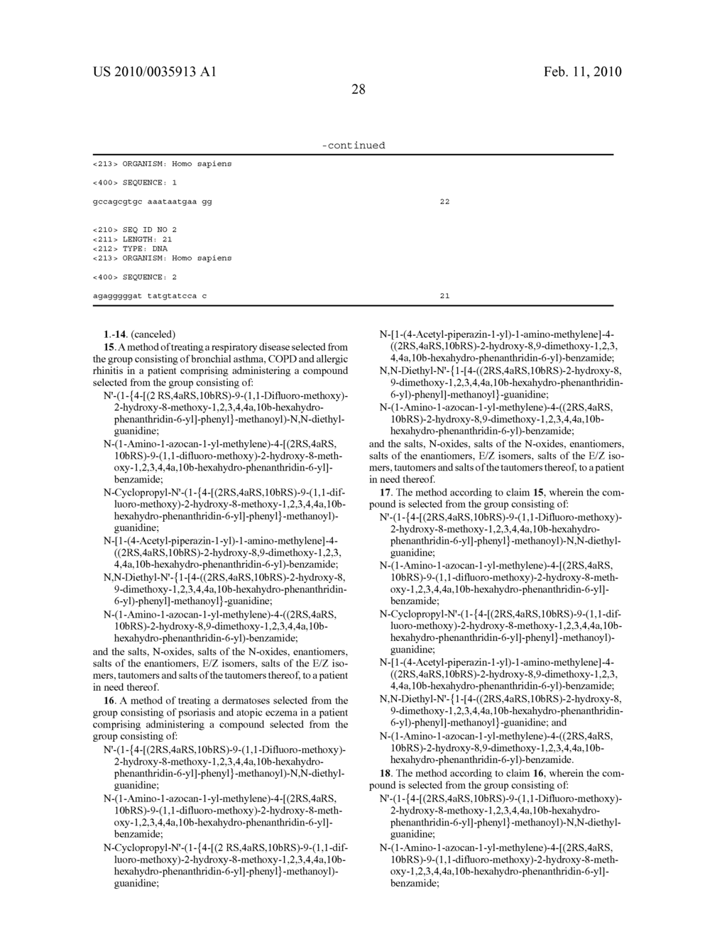 Novel guanidinyl-substituted hydroxy-6-phenylphenanthridines as effective phosphodiestrase (PDE) 4 inhibitors - diagram, schematic, and image 29