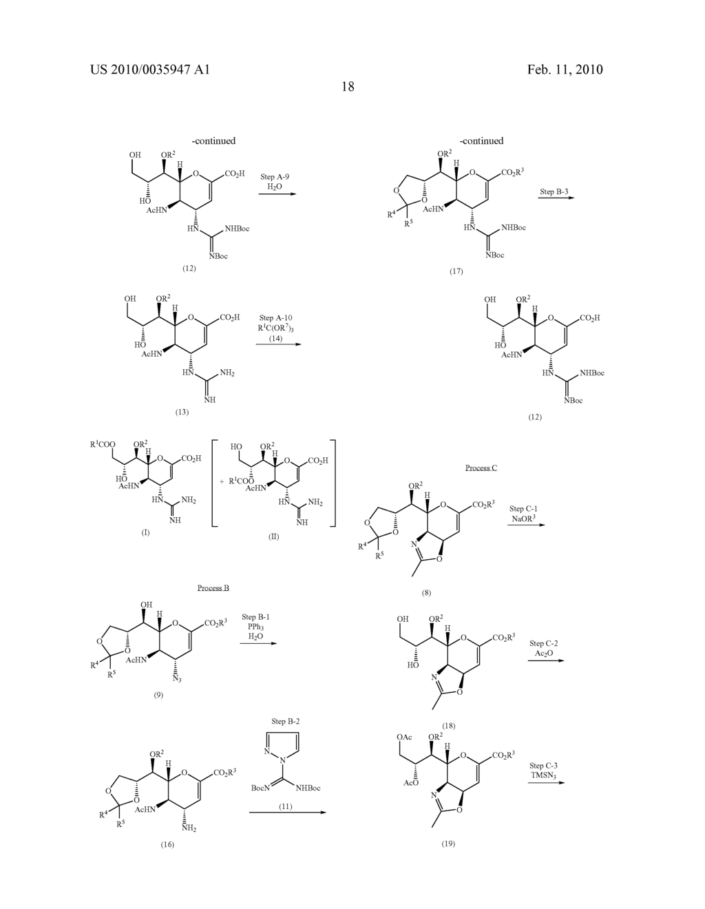 METHOD FOR MANUFACTURING NEURAMINIC ACID DERIVATIVES - diagram, schematic, and image 19