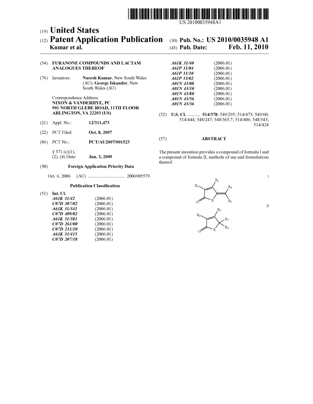 Furanone compounds and lactam analogues thereof - diagram, schematic, and image 01