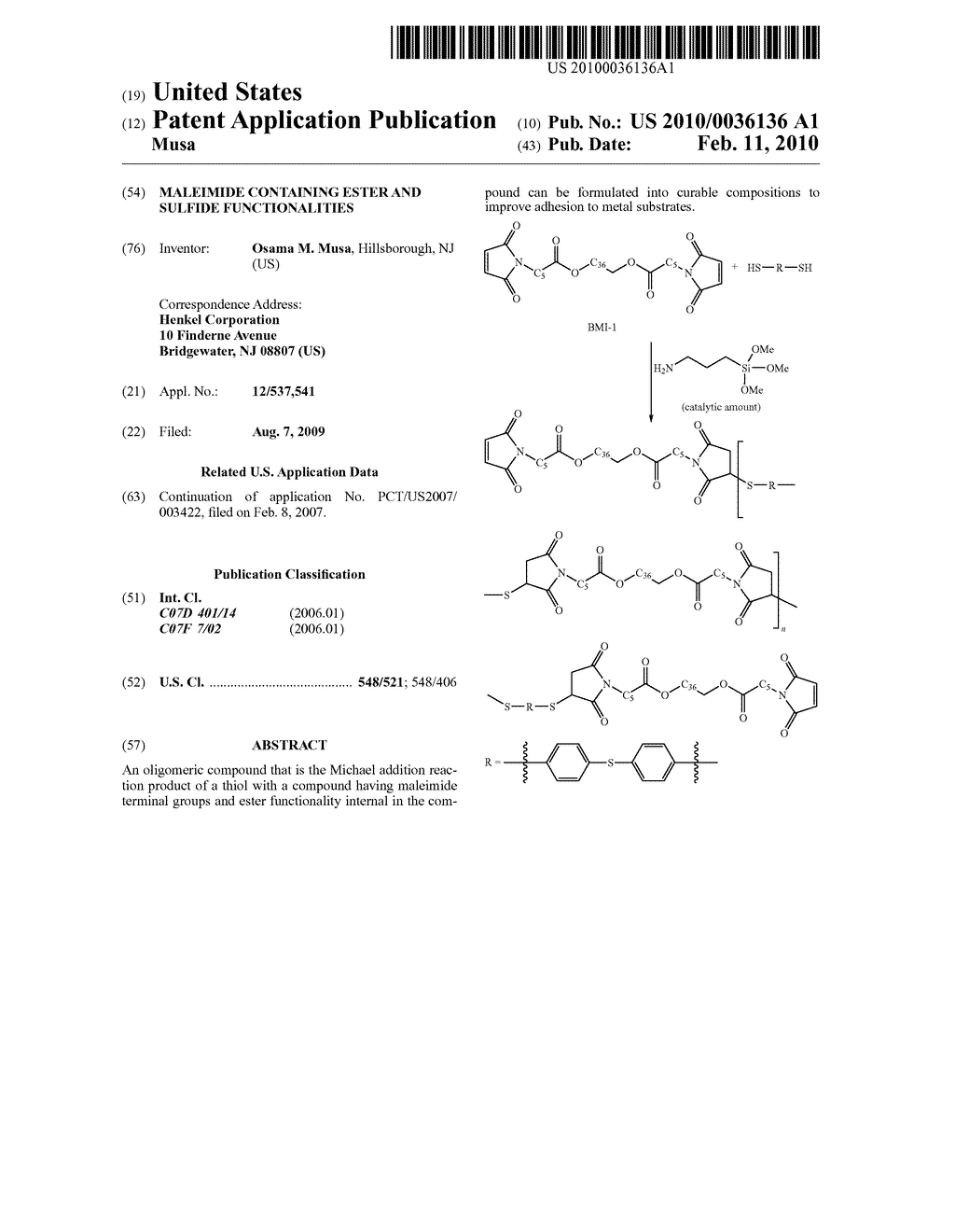 Maleimide Containing Ester and Sulfide Functionalities - diagram, schematic, and image 01