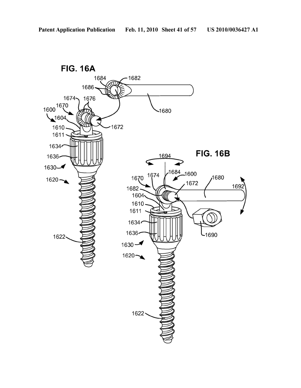 LOAD-SHARING BONE ANCHOR HAVING A DEFLECTABLE POST AND METHOD FOR STABILIZATION OF THE SPINE - diagram, schematic, and image 42