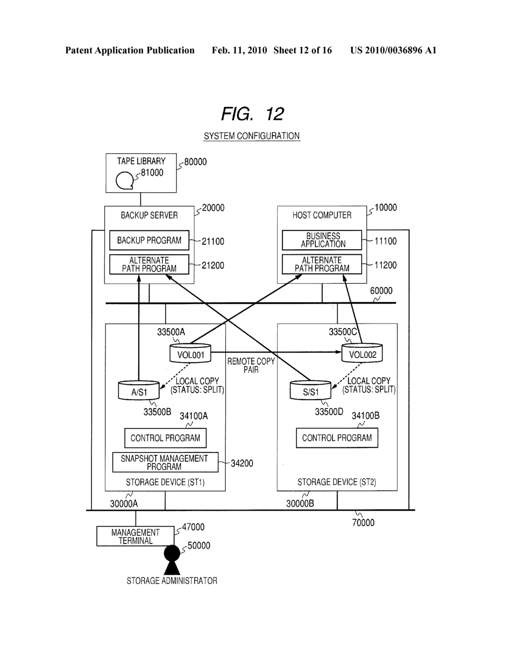 Computer System and Method of Managing Backup of Data - diagram, schematic, and image 13