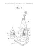 Upright type vacuum cleaner diagram and image