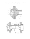 Measuring system with a flow conditioner arranged at an inlet of a measuring tube diagram and image