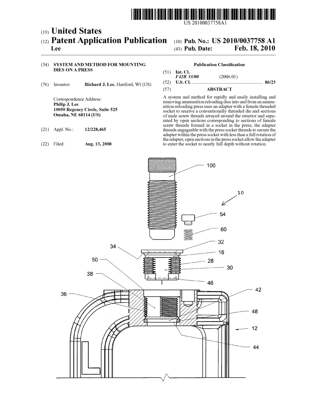 System and method for mounting dies on a press - diagram, schematic, and image 01