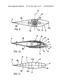 Rudder arrangement for ships having higher speeds comprising a cavitation-reducing twisted, in particular balanced rudder diagram and image