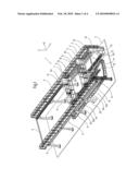 METHOD AND DEVICE FOR POSITIONING STRINGERS ON AN AIRCRAFT SKIN, IN PARTICULAR ON A WING SKIN diagram and image