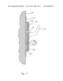 Holding device with a securing sheet for mounting onto a wall diagram and image