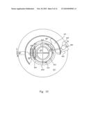 Holding device with a securing sheet for mounting onto a wall diagram and image