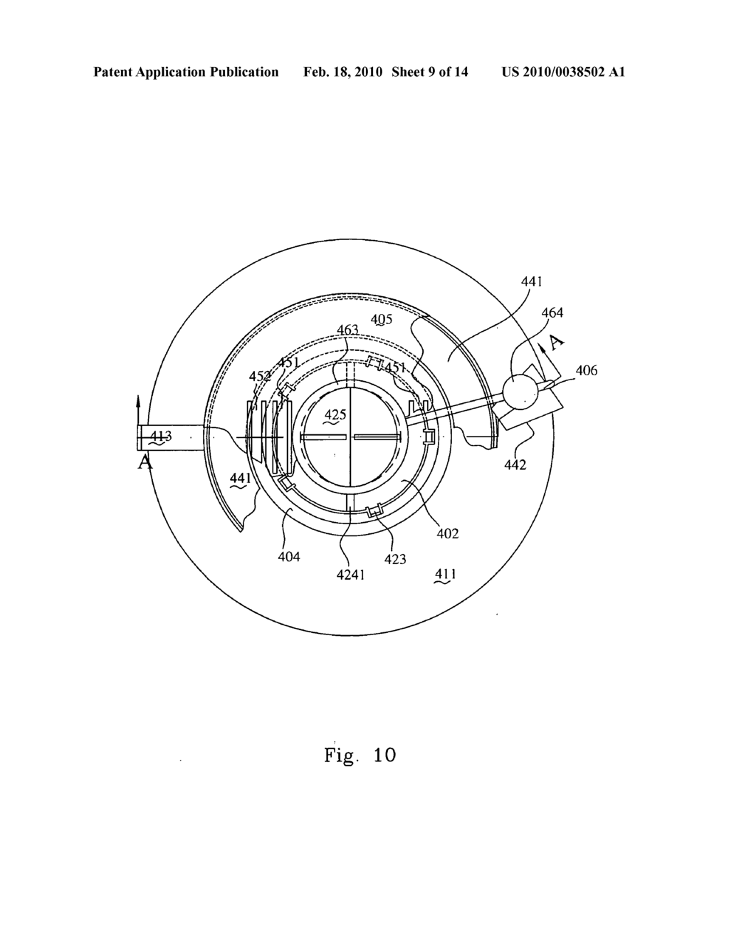 Holding device with a securing sheet for mounting onto a wall - diagram, schematic, and image 10