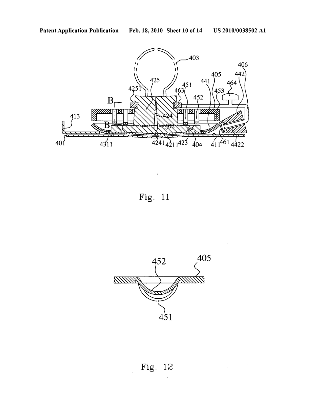 Holding device with a securing sheet for mounting onto a wall - diagram, schematic, and image 11