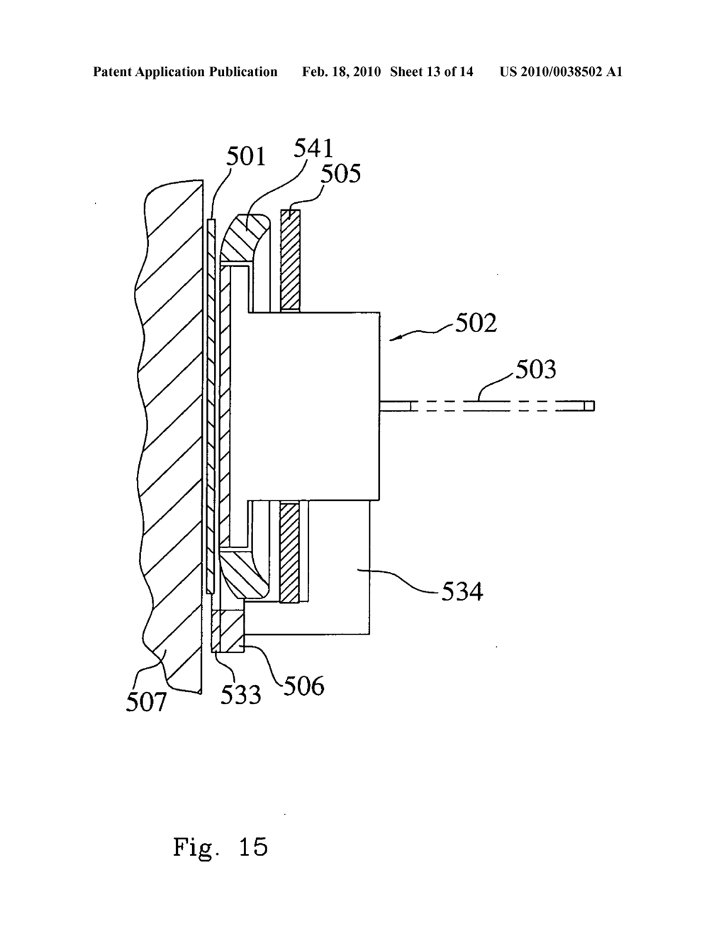 Holding device with a securing sheet for mounting onto a wall - diagram, schematic, and image 14