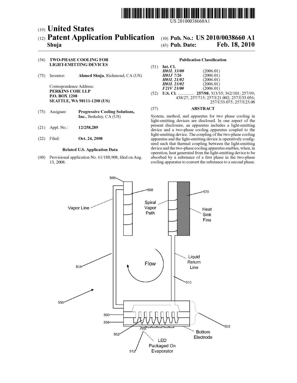 TWO-PHASE COOLING FOR LIGHT-EMITTING DEVICES - diagram, schematic, and image 01