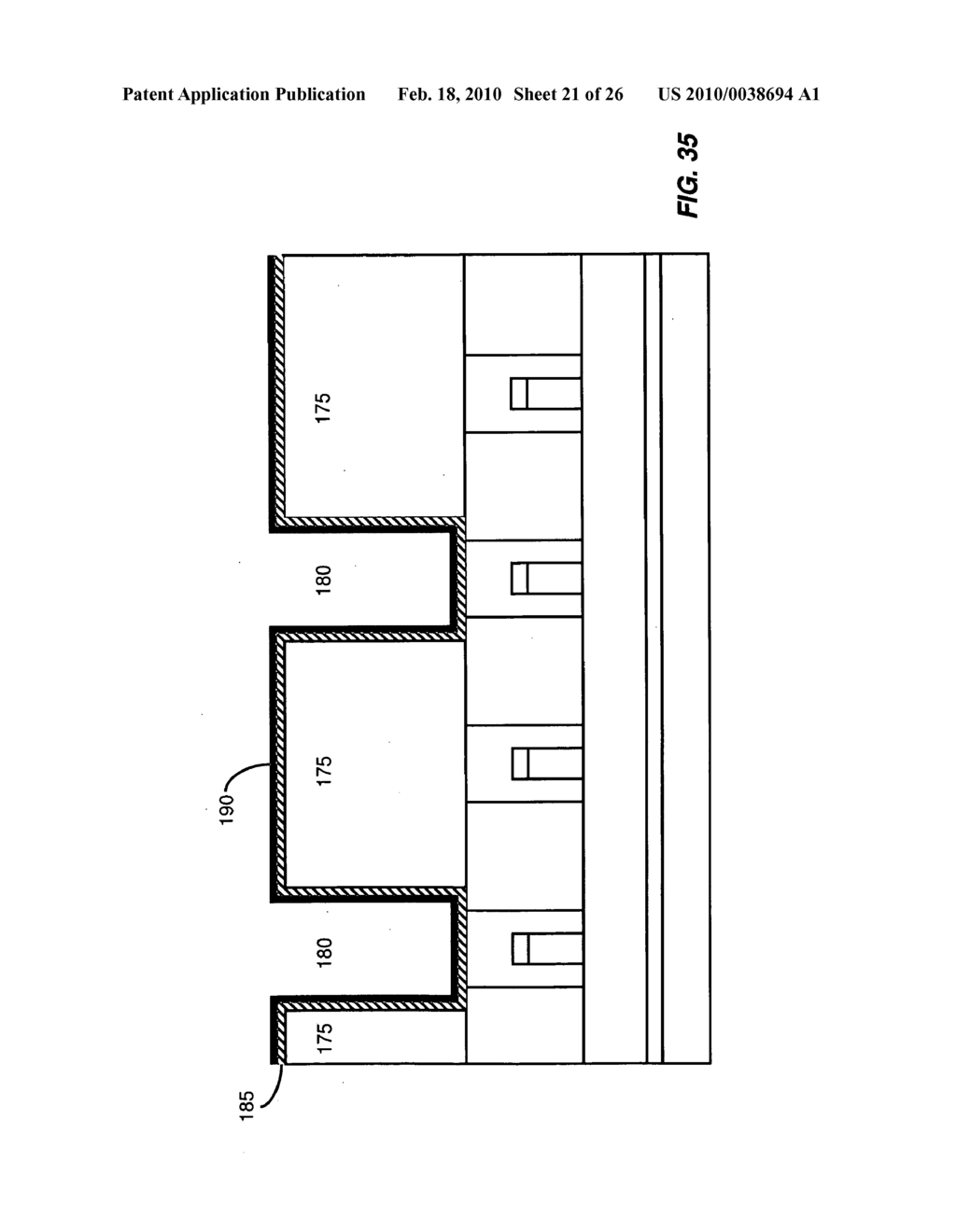 SPLIT-GATE DRAM WITH MUGFET, DESIGN STRUCTURE, AND METHOD OF MANUFACTURE - diagram, schematic, and image 22