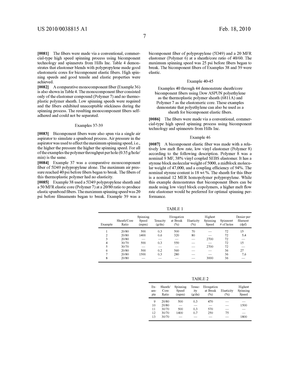 ELASTOMERIC BICOMPONENT FIBERS COMPRISING BLOCK COPOLYMERS HAVING HIGH FLOW - diagram, schematic, and image 09