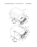 Media Handling System for Lowering and Raising Stack Platform Responsive to Moving Bin Between External and Internal Positions diagram and image