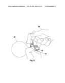 Portable Balloon Tying Device, Station and Caddy diagram and image