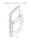 Tilt latch with cantilevered angular extension diagram and image