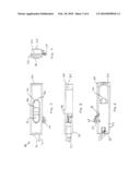 Tilt latch with cantilevered angular extension diagram and image