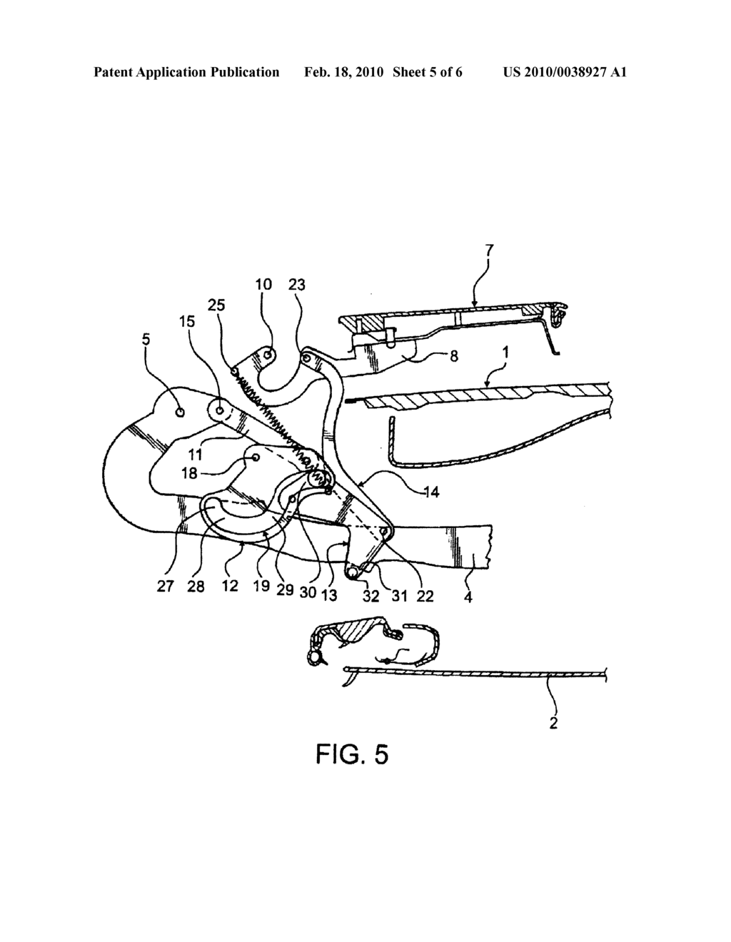 Covering Flap of a Convertible - diagram, schematic, and image 06