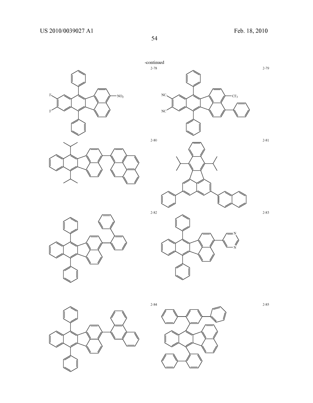 ORGANIC ELECTROLUMINESCENCE DEVICE - diagram, schematic, and image 56