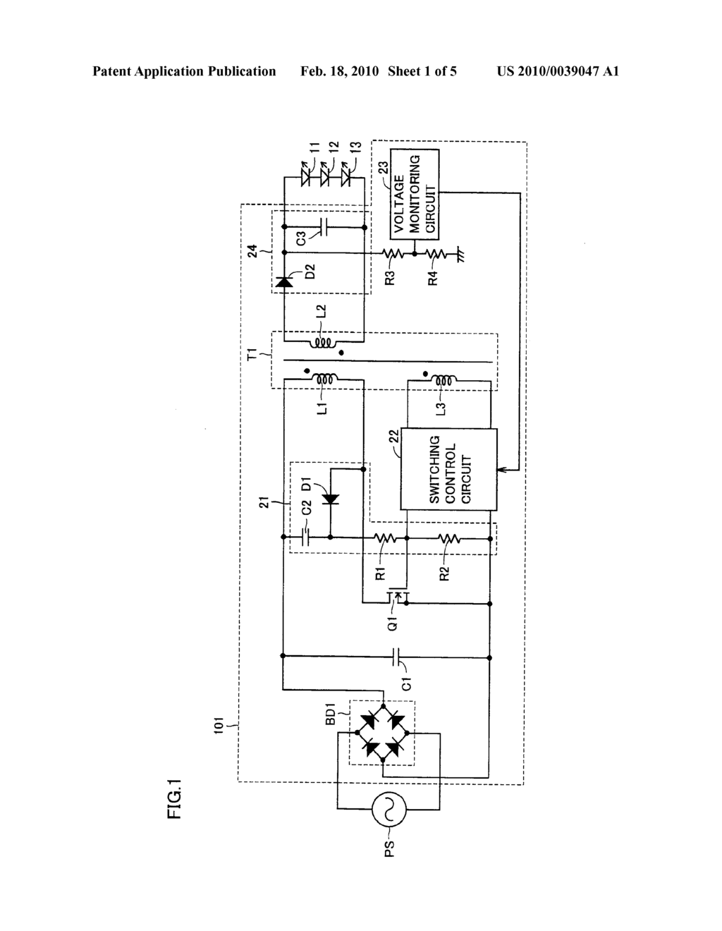 Drive Device for Performing Electric Power Conversion by Using Switching Element - diagram, schematic, and image 02