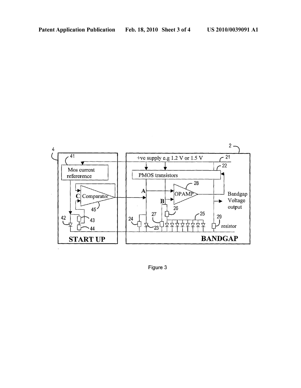 START-UP CIRCUIT FOR BANDGAP CIRCUIT - diagram, schematic, and image 04