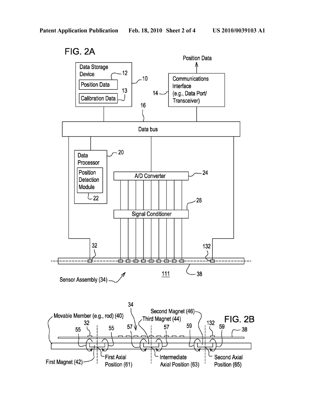 SYSTEM FOR DETERMINING THE POSITION OF A MOVABLE MEMBER - diagram, schematic, and image 03