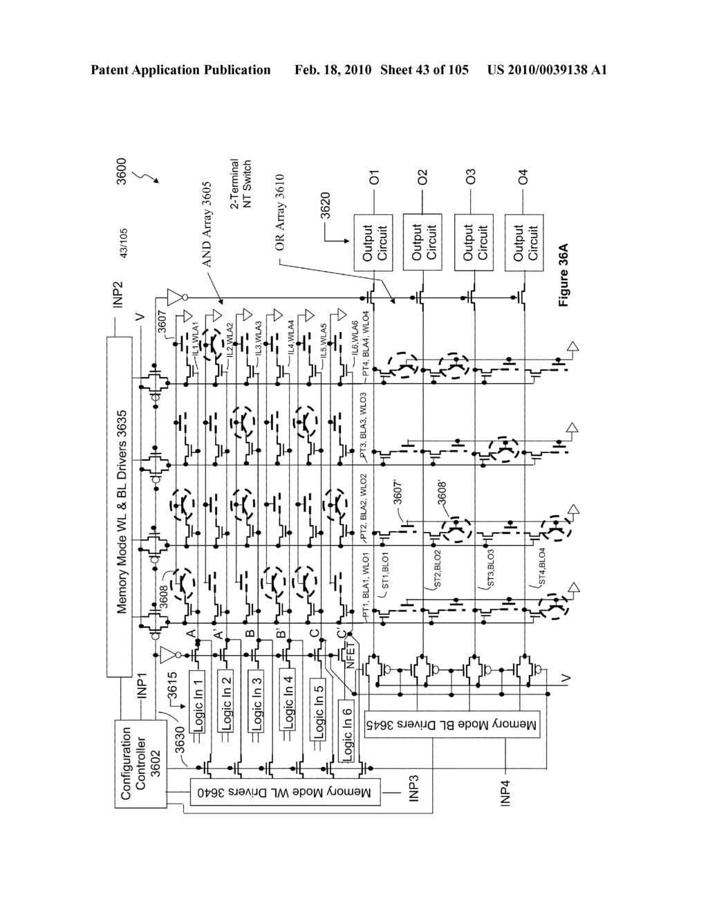 NONVOLATILE NANOTUBE PROGRAMMABLE LOGIC DEVICES AND A NONVOLATILE NANOTUBE FIELD PROGRAMMABLE GATE ARRAY USING SAME - diagram, schematic, and image 44