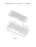 KEYBOARD WITH ILLUMINATING ARCHITECTURE diagram and image