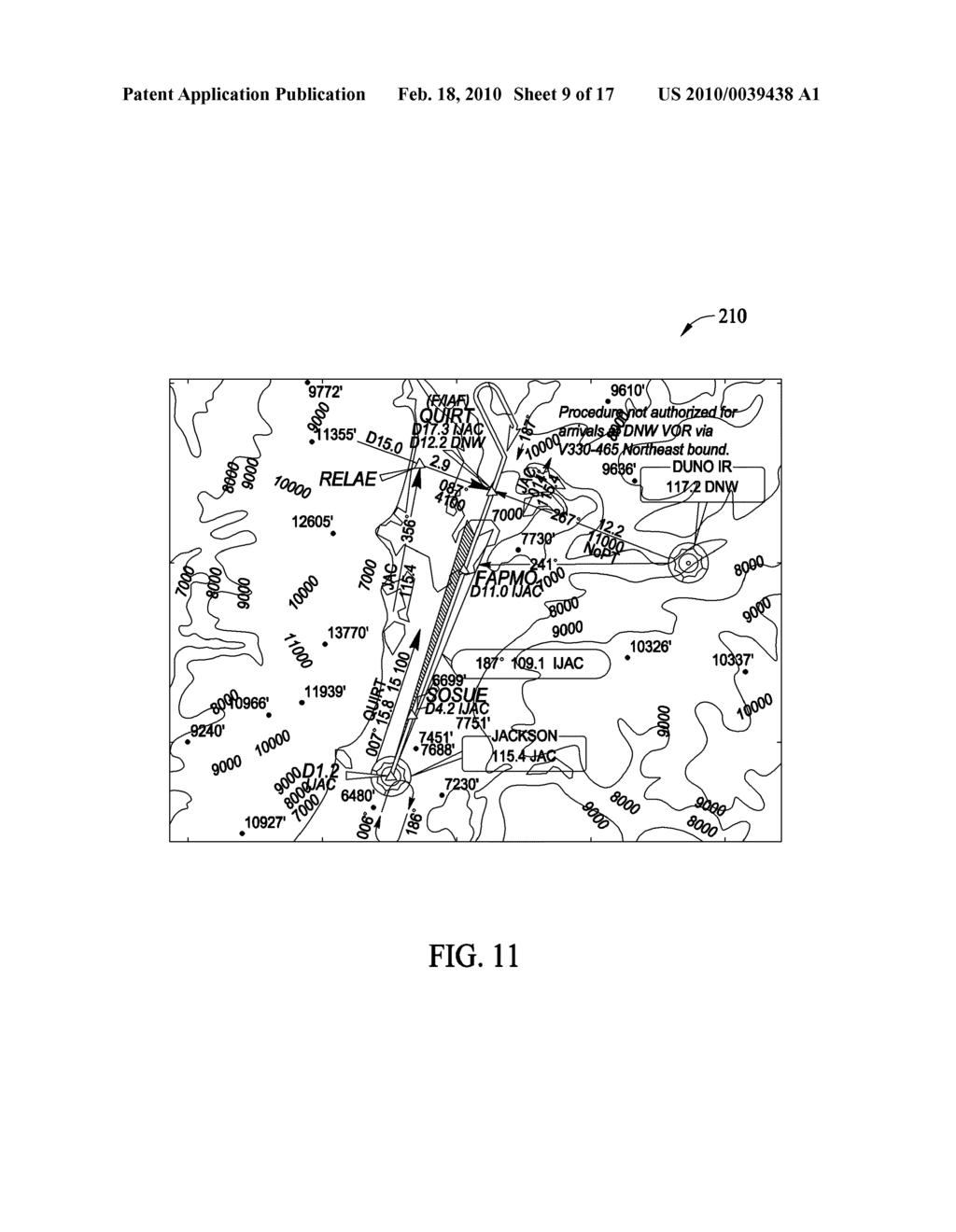 METHODS AND SYSTEMS FOR EMPHASIZING SELECTED AVIATION CHART INFORMATION - diagram, schematic, and image 10