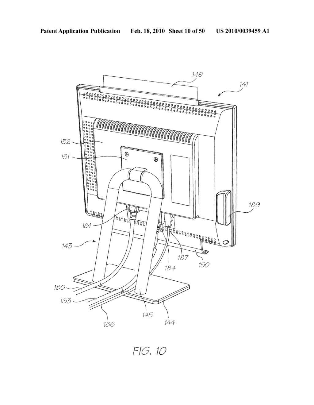 Computer Monitor Having Inkjet Printhead - diagram, schematic, and image 11