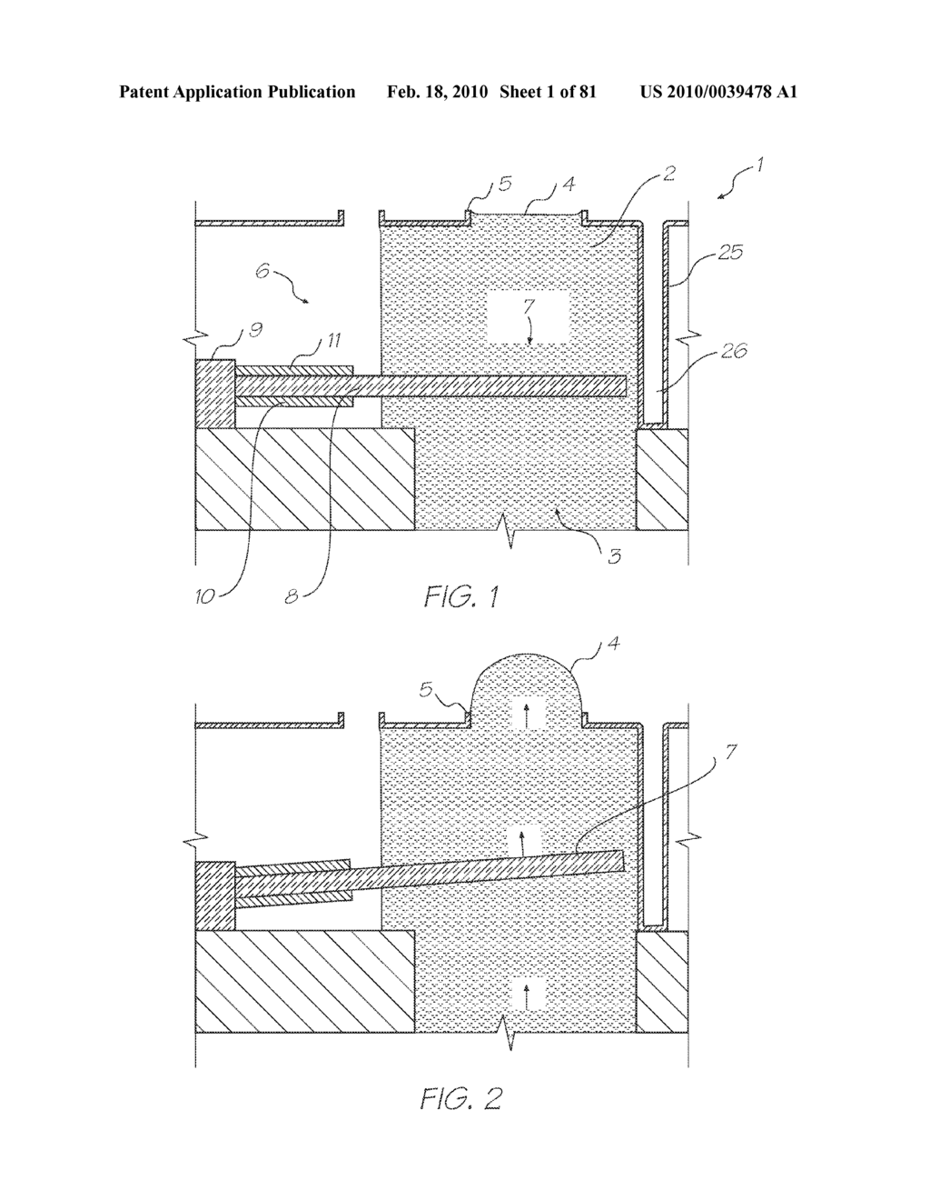 INKJET PRINTHEAD COMPRISING ACTUATOR SPACED APART FROM SUBSTRATE - diagram, schematic, and image 02